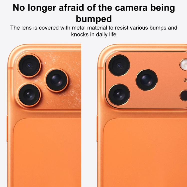 XDcase Protetor de Lente de Câmara Metálico Plano e Oco, Para iPhone 17 Pro Max, Para iPhone 17 Pro