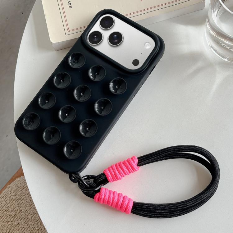 Capa de telemóvel simples em silicone com ventosa e cordão, Para iPhone 17 Pro Max, Para iPhone 17 Pro, Para iPhone 17, Para iPhone Air, Para iPhone 16 Pro Max, Para iPhone 16 Pro, Para iPhone 16 Plus, Para iPhone 16