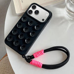 Capa de telemóvel simples em silicone com ventosa e cordão, Para iPhone 17 Pro Max, Para iPhone 17 Pro, Para iPhone 17, Para iPhone Air, Para iPhone 16 Pro Max, Para iPhone 16 Pro, Para iPhone 16 Plus, Para iPhone 16