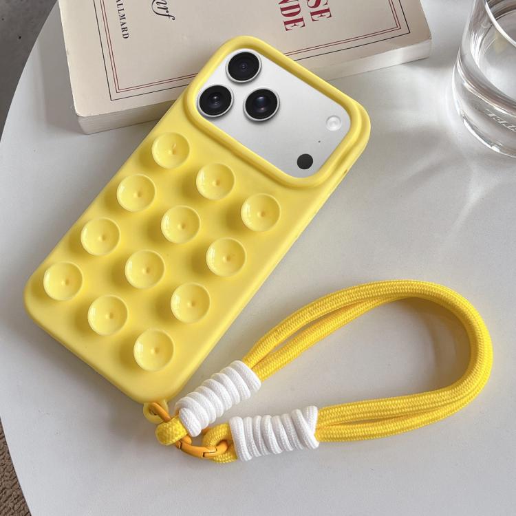 Capa de telemóvel simples em silicone com ventosa e cordão, Para iPhone 17 Pro Max, Para iPhone 17 Pro, Para iPhone 17, Para iPhone Air, Para iPhone 16 Pro Max, Para iPhone 16 Pro, Para iPhone 16 Plus, Para iPhone 16