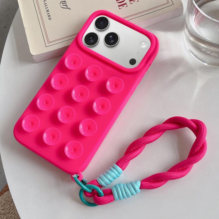 Capa de telemóvel simples em silicone com ventosa e cordão, Para iPhone 17 Pro Max, Para iPhone 17 Pro, Para iPhone 17, Para iPhone Air, Para iPhone 16 Pro Max, Para iPhone 16 Pro, Para iPhone 16 Plus, Para iPhone 16