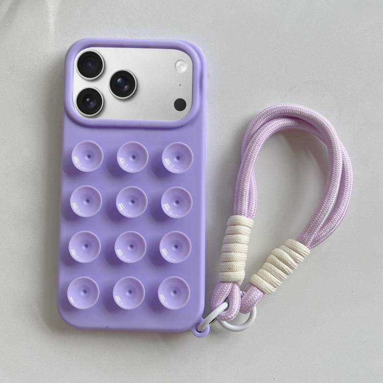 Capa de telemóvel simples em silicone com ventosa e cordão, Para iPhone 17 Pro Max, Para iPhone 17 Pro, Para iPhone 17, Para iPhone Air, Para iPhone 16 Pro Max, Para iPhone 16 Pro, Para iPhone 16 Plus, Para iPhone 16
