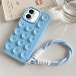 Capa de telemóvel simples em silicone com ventosa e cordão, Para iPhone 17 Pro Max, Para iPhone 17 Pro, Para iPhone 17, Para iPhone Air, Para iPhone 16 Pro Max, Para iPhone 16 Pro, Para iPhone 16 Plus, Para iPhone 16