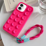 Capa de telemóvel simples em silicone com ventosa e cordão, Para iPhone 17 Pro Max, Para iPhone 17 Pro, Para iPhone 17, Para iPhone Air, Para iPhone 16 Pro Max, Para iPhone 16 Pro, Para iPhone 16 Plus, Para iPhone 16