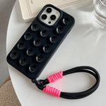 Capa de telemóvel simples em silicone com ventosa e cordão, Para iPhone 17 Pro Max, Para iPhone 17 Pro, Para iPhone 17, Para iPhone Air, Para iPhone 16 Pro Max, Para iPhone 16 Pro, Para iPhone 16 Plus, Para iPhone 16