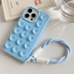Capa de telemóvel simples em silicone com ventosa e cordão, Para iPhone 17 Pro Max, Para iPhone 17 Pro, Para iPhone 17, Para iPhone Air, Para iPhone 16 Pro Max, Para iPhone 16 Pro, Para iPhone 16 Plus, Para iPhone 16