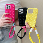 Capa de telemóvel simples em silicone com ventosa e cordão, Para iPhone 17 Pro Max, Para iPhone 17 Pro, Para iPhone 17, Para iPhone Air, Para iPhone 16 Pro Max, Para iPhone 16 Pro, Para iPhone 16 Plus, Para iPhone 16