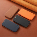 Capa de telemóvel magnética ultra-fina em pele vegana com slot para cartão ESEBLE, Para iPhone 17 Pro Max, Para iPhone 17 Pro, Para iPhone 17, Para iPhone Air