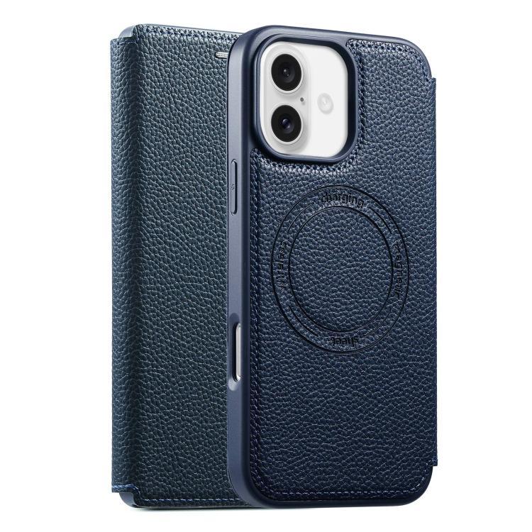 Capa de telemóvel magnética ultra-fina em pele vegana com slot para cartão ESEBLE, Para iPhone 17 Pro Max, Para iPhone 17 Pro, Para iPhone 17, Para iPhone Air