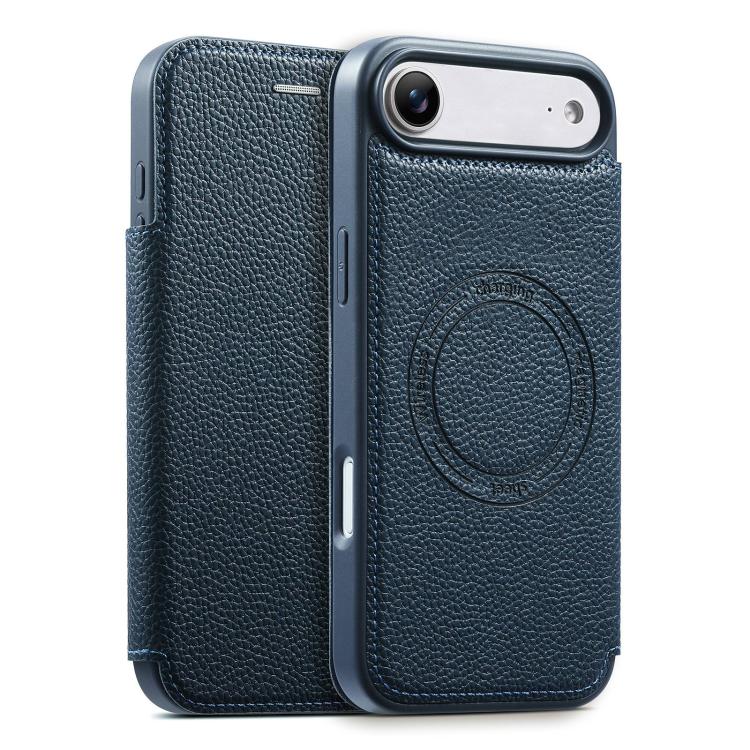 Capa de telemóvel magnética ultra-fina em pele vegana com slot para cartão ESEBLE, Para iPhone 17 Pro Max, Para iPhone 17 Pro, Para iPhone 17, Para iPhone Air
