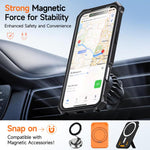 Hidden Metal Holder Magnetic Shockproof Phone Case, For iPhone 17 Pro Max, For iPhone 17 Pro, For iPhone 17, For iPhone Air, For iPhone 16 Pro Max, For iPhone 16 Pro, For iPhone 16 Plus, For iPhone 16