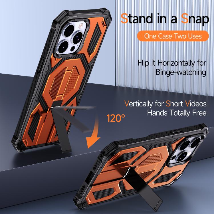 Capa para telemóvel anti-impactos com suporte metálico oculto magnético, Para iPhone 15 Pro Max, Para iPhone 15 Pro, Para iPhone 15 Plus / 14 Plus, Para iPhone 15, Para iPhone 14 / 13, Para iPhone 14 Pro, Para iPhone 14 Pro Max, Para iPhone 13 Pro Max