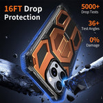Capa para telemóvel anti-impactos com suporte metálico oculto magnético, Para iPhone 15 Pro Max, Para iPhone 15 Pro, Para iPhone 15 Plus / 14 Plus, Para iPhone 15, Para iPhone 14 / 13, Para iPhone 14 Pro, Para iPhone 14 Pro Max, Para iPhone 13 Pro Max