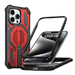 Capa para telemóvel anti-impactos com suporte metálico oculto magnético, Para iPhone 15 Pro Max, Para iPhone 15 Pro, Para iPhone 15 Plus / 14 Plus, Para iPhone 15, Para iPhone 14 / 13, Para iPhone 14 Pro, Para iPhone 14 Pro Max, Para iPhone 13 Pro Max