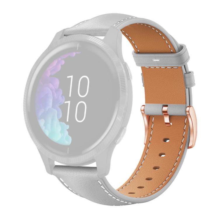 xDfind Flat Head Rose Gold Buckle Black Shark Fine Grain Vegan Leather Watch Band, 18mm, 20mm