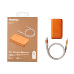 Kit de Carregador Rápido Silm GaN Ultra 45W 2-Portas MOMAX UM79 1-Carga, Ficha US