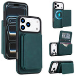 Carteira magnética destacável em pele sintética retro com bloqueio RFID, Para iPhone 17 Pro Max, Para iPhone 17 Pro