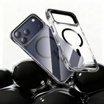 Capa de telemóvel magnética resistente a choques com airbag a vácuo em TPU + acrílico, Para iPhone 17 Pro Max, Para iPhone 17 Pro, Para iPhone 17