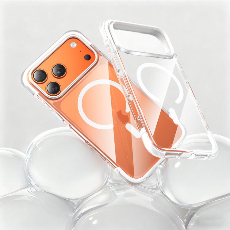 Capa de telemóvel magnética resistente a choques com airbag a vácuo em TPU + acrílico, Para iPhone 17 Pro Max, Para iPhone 17 Pro, Para iPhone 17