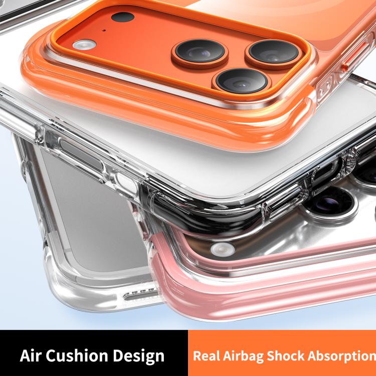 Capa de telemóvel magnética resistente a choques com airbag a vácuo em TPU + acrílico, Para iPhone 17 Pro Max, Para iPhone 17 Pro, Para iPhone 17