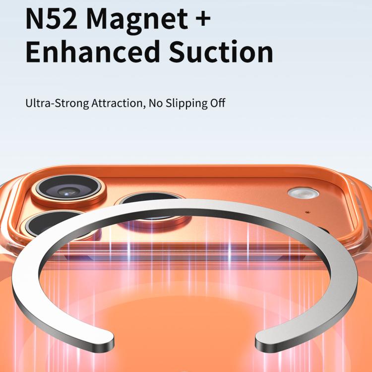 Capa de telemóvel magnética resistente a choques com airbag a vácuo em TPU + acrílico, Para iPhone 17 Pro Max, Para iPhone 17 Pro, Para iPhone 17