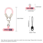XDcase Cordão de pulso anti-perda para telemóvel com fivela metálica e junta, comprimento: 10,6 cm