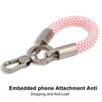 XDcase Cordão de pulso anti-perda para telemóvel com fivela metálica e junta, comprimento: 10,6 cm