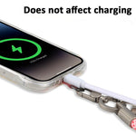 XDcase Cordão de pulso anti-perda para telemóvel com fivela metálica e junta, comprimento: 10,6 cm