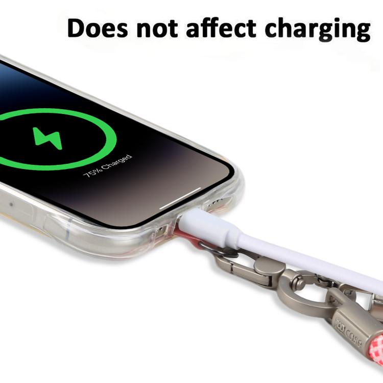 XDcase Cordão de pulso anti-perda para telemóvel com fivela metálica e junta, comprimento: 10,6 cm