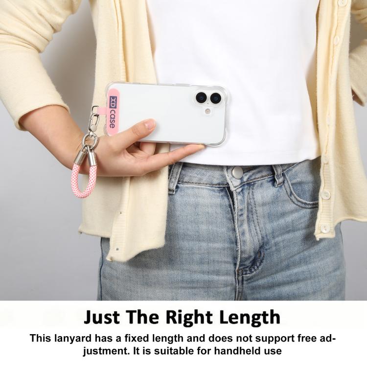 XDcase Cordão de pulso anti-perda para telemóvel com fivela metálica e junta, comprimento: 10,6 cm