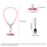 XDcase Cordão de pulso anti-perda para telemóvel com fivela metálica e junta, comprimento: 18,9 cm