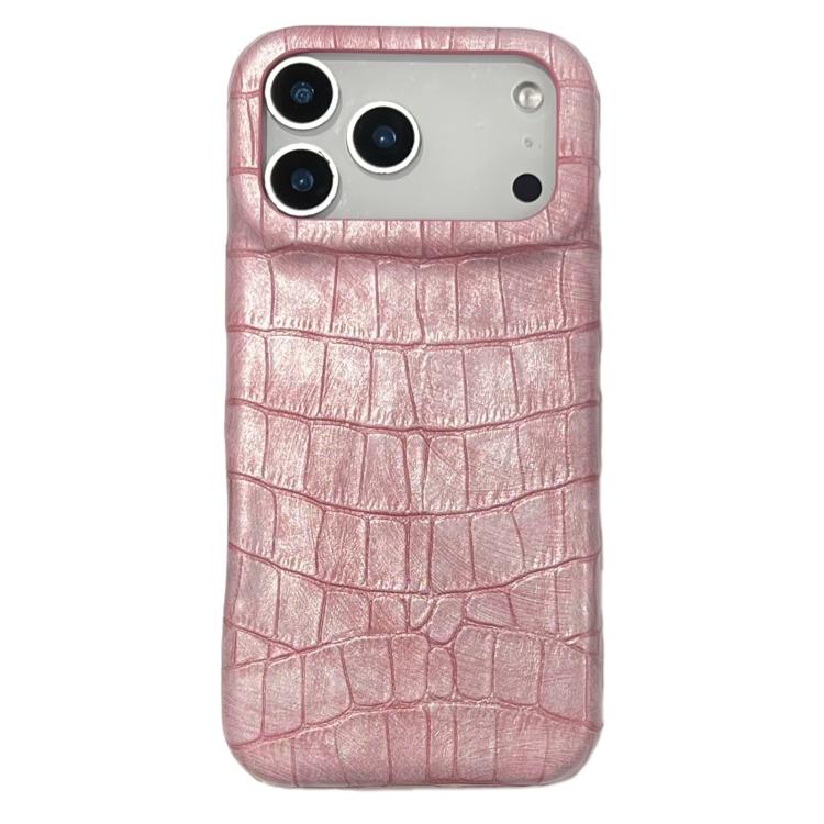 Capa de telemóvel resistente a choques em pele vegana com textura vintage de crocodilo, Para iPhone 17 Pro Max, Para iPhone 17 Pro