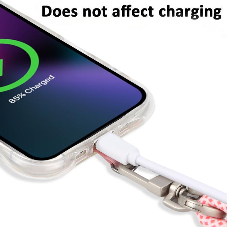 XDcase Cordão anti-perda para telemóvel com fivela metálica e junta, comprimento ajustável: 41-77 cm