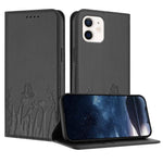 Tulips Butterfly Pattern Magnetic Vegan Leather Phone Case, For iPhone 12 mini, For iPhone 11 Pro Max, For iPhone 11, For iPhone 11 Pro