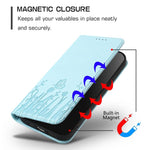 Tulips Butterfly Pattern Magnetic Vegan Leather Phone Case, For iPhone X / XS, For iPhone XS Max, For iPhone XR, For iPhone 8 Plus / 7 Plus