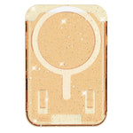 Glitter Clear Magnetic Phone Back Sticker Card Slots Bag