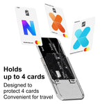Glitter Clear Magnetic Phone Back Sticker Card Slots Bag