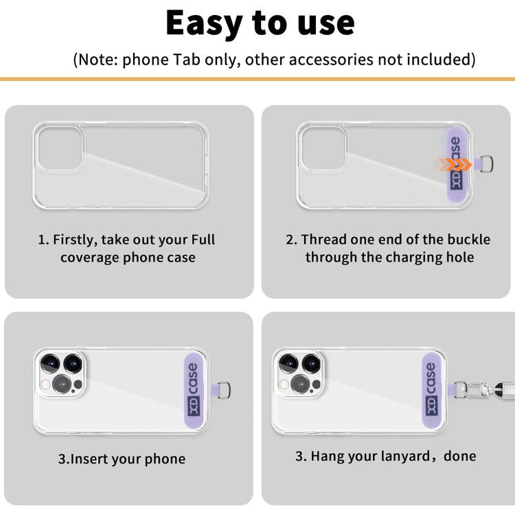 XDcase 5 peças de patch conector para cordão de telemóvel