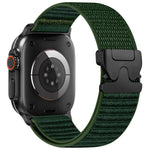 Pulseira de relógio em nylon com padrão de montanha e fivela para paraquedas xDfind, para Apple Watch 42 / 44 / 45 / 46 / 49mm, para Apple Watch 38 / 40 / 41 / S10 42mm