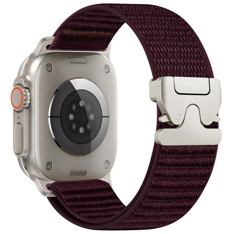 Pulseira de relógio em nylon com padrão de montanha e fivela para paraquedas xDfind, para Apple Watch 42 / 44 / 45 / 46 / 49mm, para Apple Watch 38 / 40 / 41 / S10 42mm
