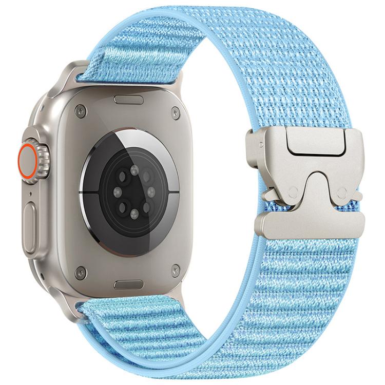 Pulseira de relógio em nylon com padrão de montanha e fivela para paraquedas xDfind, para Apple Watch 42 / 44 / 45 / 46 / 49mm, para Apple Watch 38 / 40 / 41 / S10 42mm