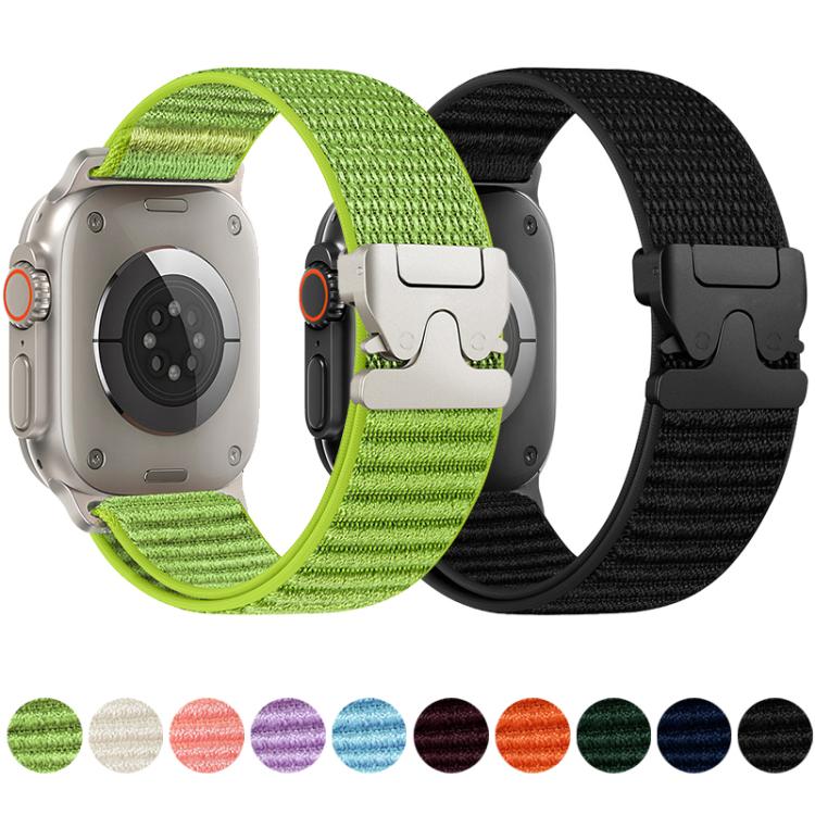 Pulseira de relógio em nylon com padrão de montanha e fivela para paraquedas xDfind, para Apple Watch 42 / 44 / 45 / 46 / 49mm, para Apple Watch 38 / 40 / 41 / S10 42mm
