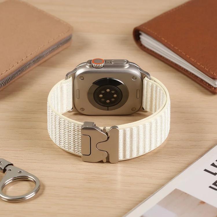 Pulseira de relógio em nylon com padrão de montanha e fivela para paraquedas xDfind, para Apple Watch 42 / 44 / 45 / 46 / 49mm, para Apple Watch 38 / 40 / 41 / S10 42mm