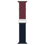 Pulseira de relógio em nylon trançado com costura e fecho de fivela xDfind, para Apple Watch 42 / 44 / 45 / 46 / 49mm, para Apple Watch 38 / 40 / 41 / S10 42mm