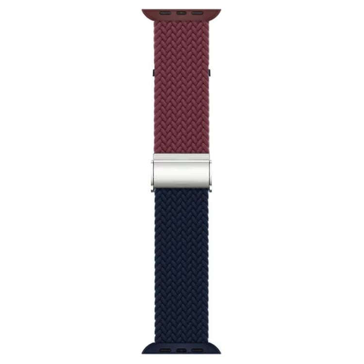 Pulseira de relógio em nylon trançado com costura e fecho de fivela xDfind, para Apple Watch 42 / 44 / 45 / 46 / 49mm, para Apple Watch 38 / 40 / 41 / S10 42mm