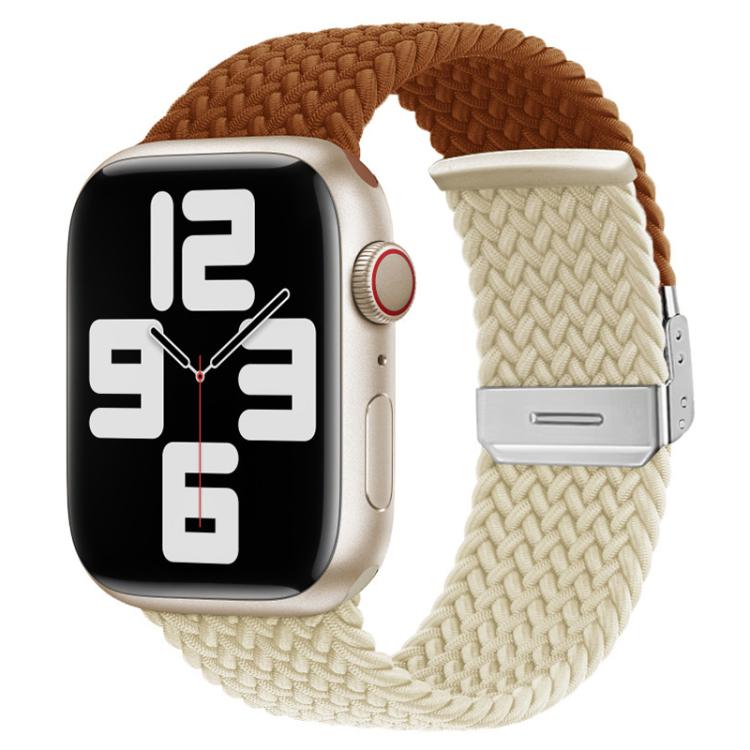 Pulseira de relógio em nylon trançado com costura e fecho de fivela xDfind, para Apple Watch 42 / 44 / 45 / 46 / 49mm, para Apple Watch 38 / 40 / 41 / S10 42mm