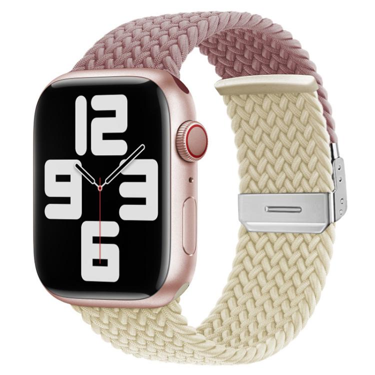 Pulseira de relógio em nylon trançado com costura e fecho de fivela xDfind, para Apple Watch 42 / 44 / 45 / 46 / 49mm, para Apple Watch 38 / 40 / 41 / S10 42mm