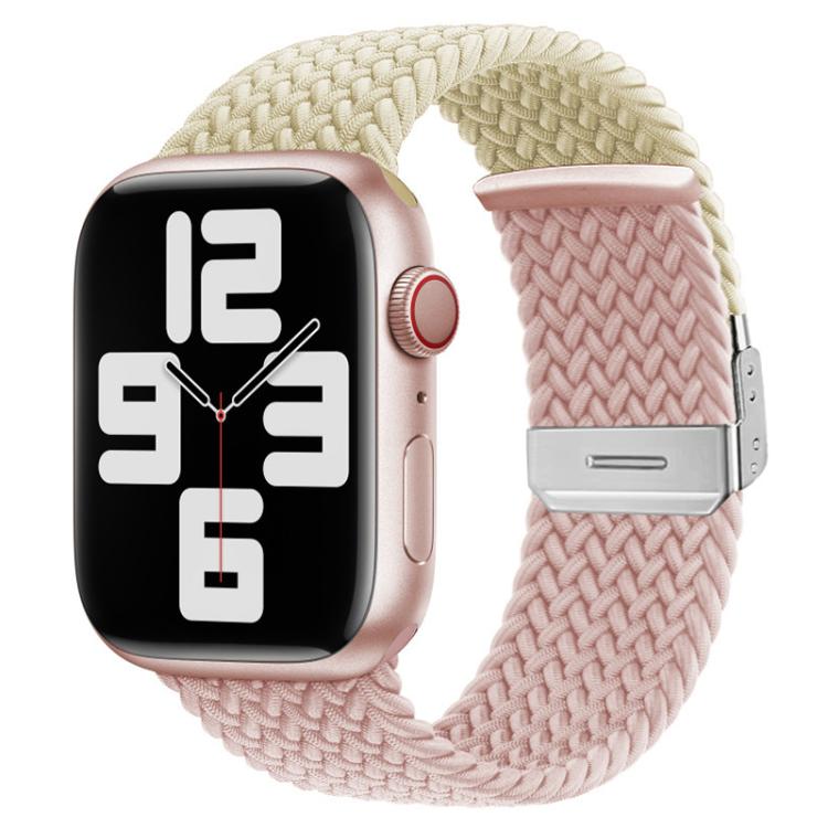Pulseira de relógio em nylon trançado com costura e fecho de fivela xDfind, para Apple Watch 42 / 44 / 45 / 46 / 49mm, para Apple Watch 38 / 40 / 41 / S10 42mm