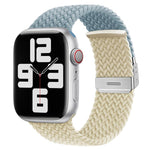 Pulseira de relógio em nylon trançado com costura e fecho de fivela xDfind, para Apple Watch 42 / 44 / 45 / 46 / 49mm, para Apple Watch 38 / 40 / 41 / S10 42mm