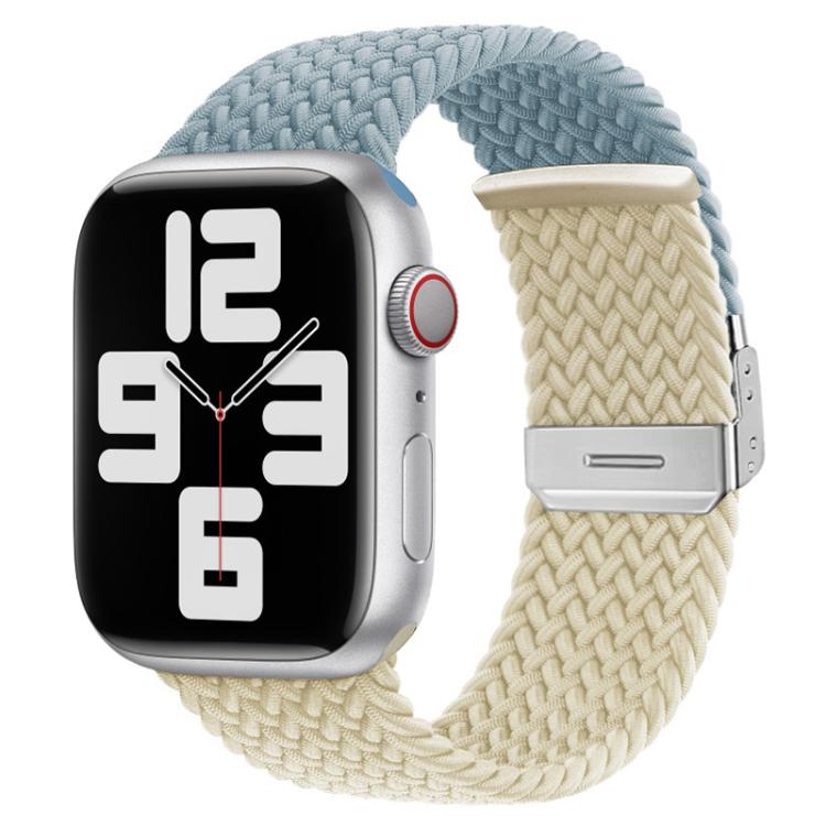 Pulseira de relógio em nylon trançado com costura e fecho de fivela xDfind, para Apple Watch 42 / 44 / 45 / 46 / 49mm, para Apple Watch 38 / 40 / 41 / S10 42mm